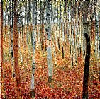 Gustav Klimt Forest of Beech Trees